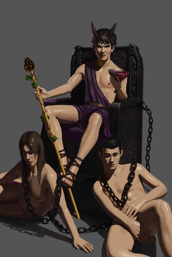 Character Illustration For a Tarot Card